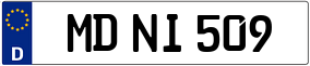 Trailer License Plate